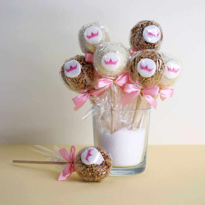 Cake-Pops med Logotyp, Hasselnötter &amp; Kokos (12 st)