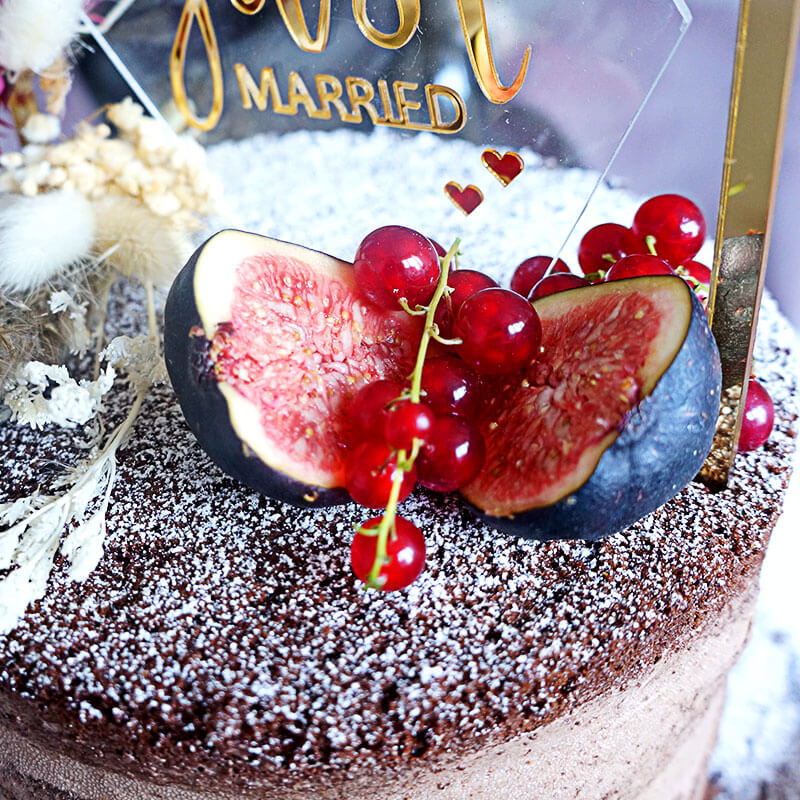 Boho Wedding choklad 3 vån - inkl. Cake topper m.m.