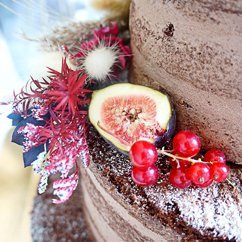 Boho Wedding choklad 2 vån - inkl. Cake topper m.m.