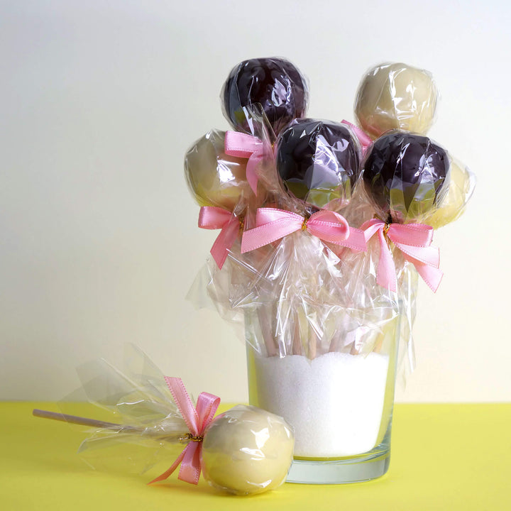 Cake-Pops med Mörk- &amp; Vit Choklad (12 st)