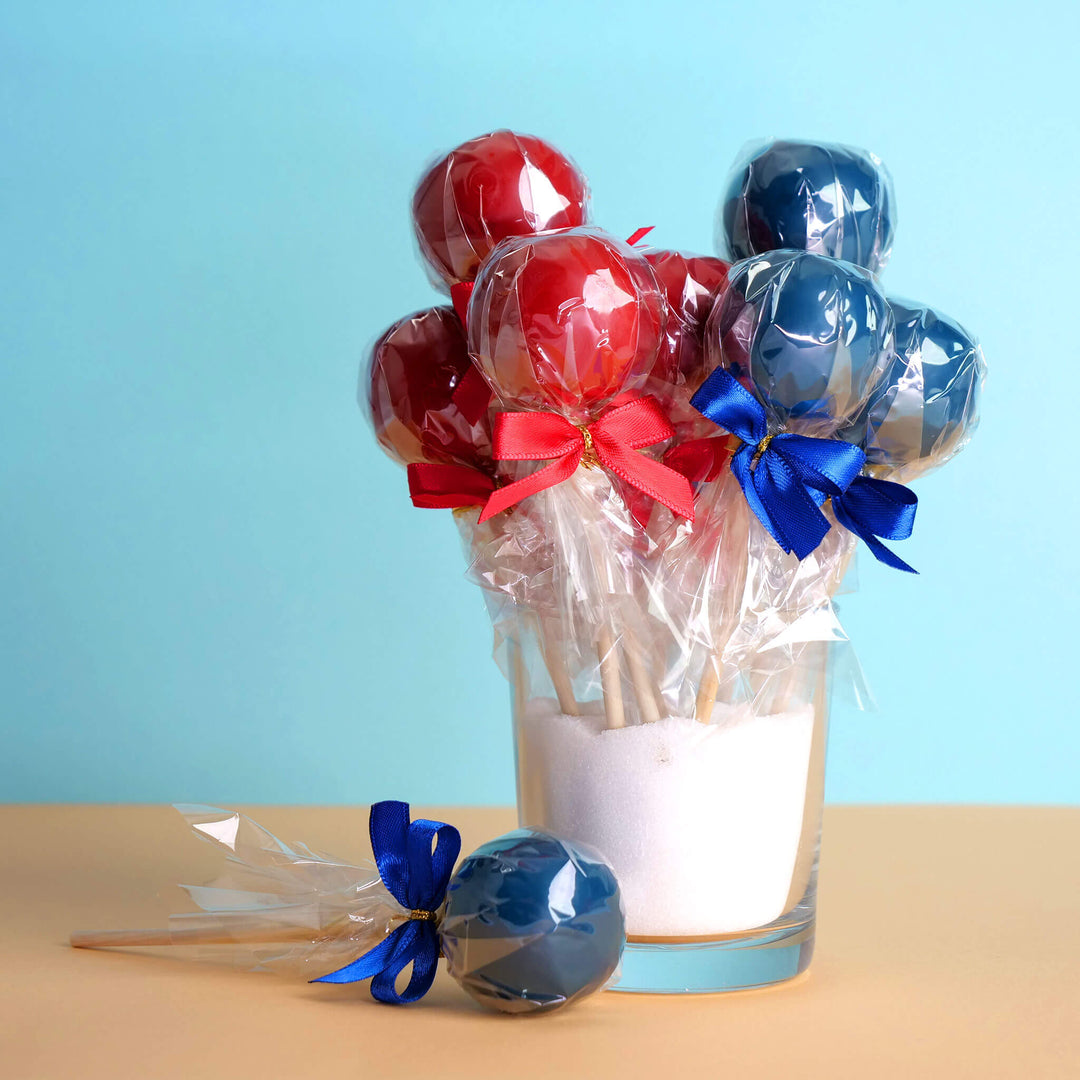 Färgglada Cake Pops i 2 färger (2x6 stycken)