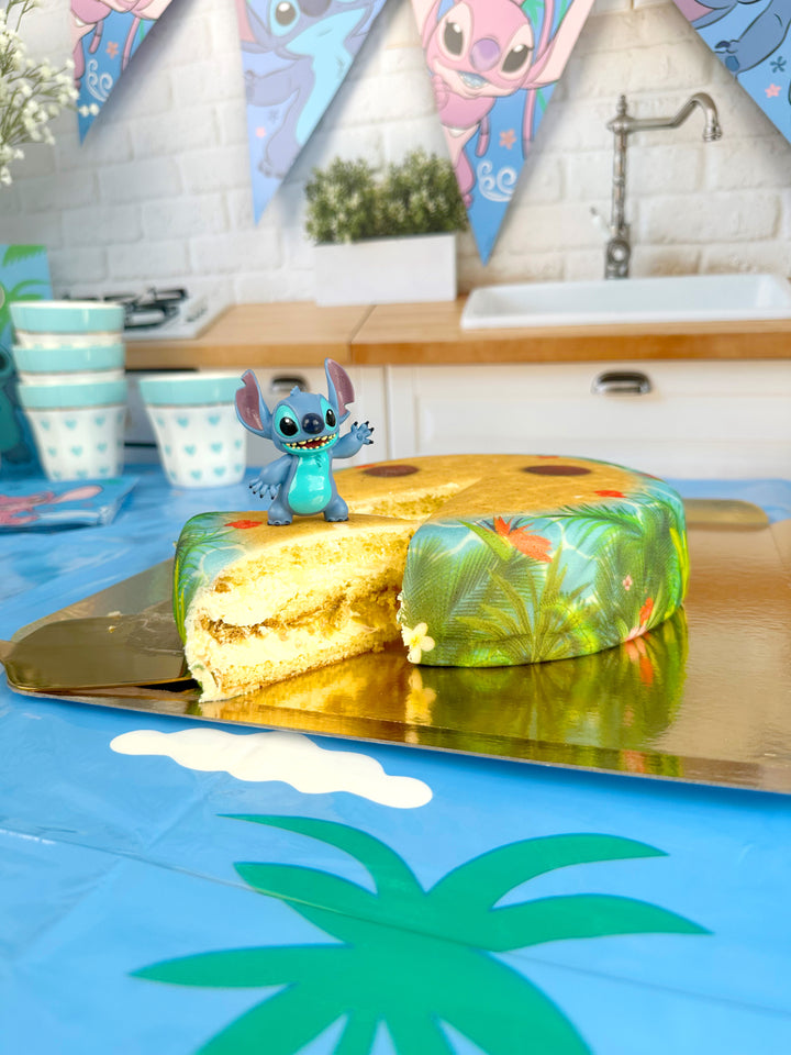 Stitch® på tropisk strandtårta