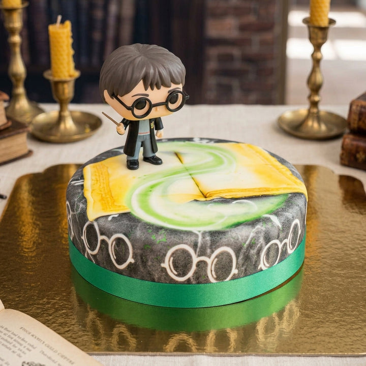 Harry Potter® auf grüner Zauber-torte