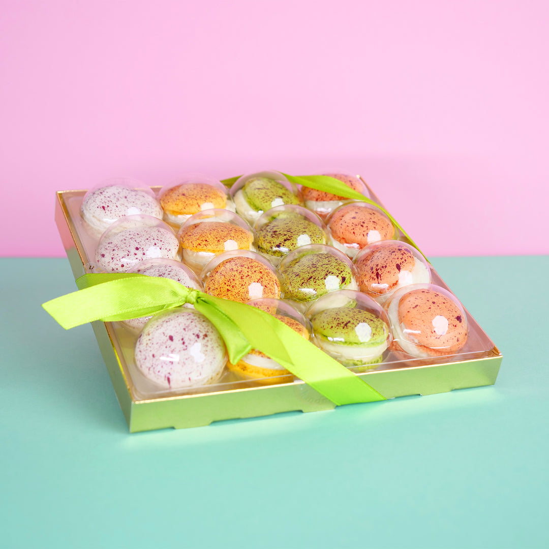 Spräcklade påskmacarons (16 st)