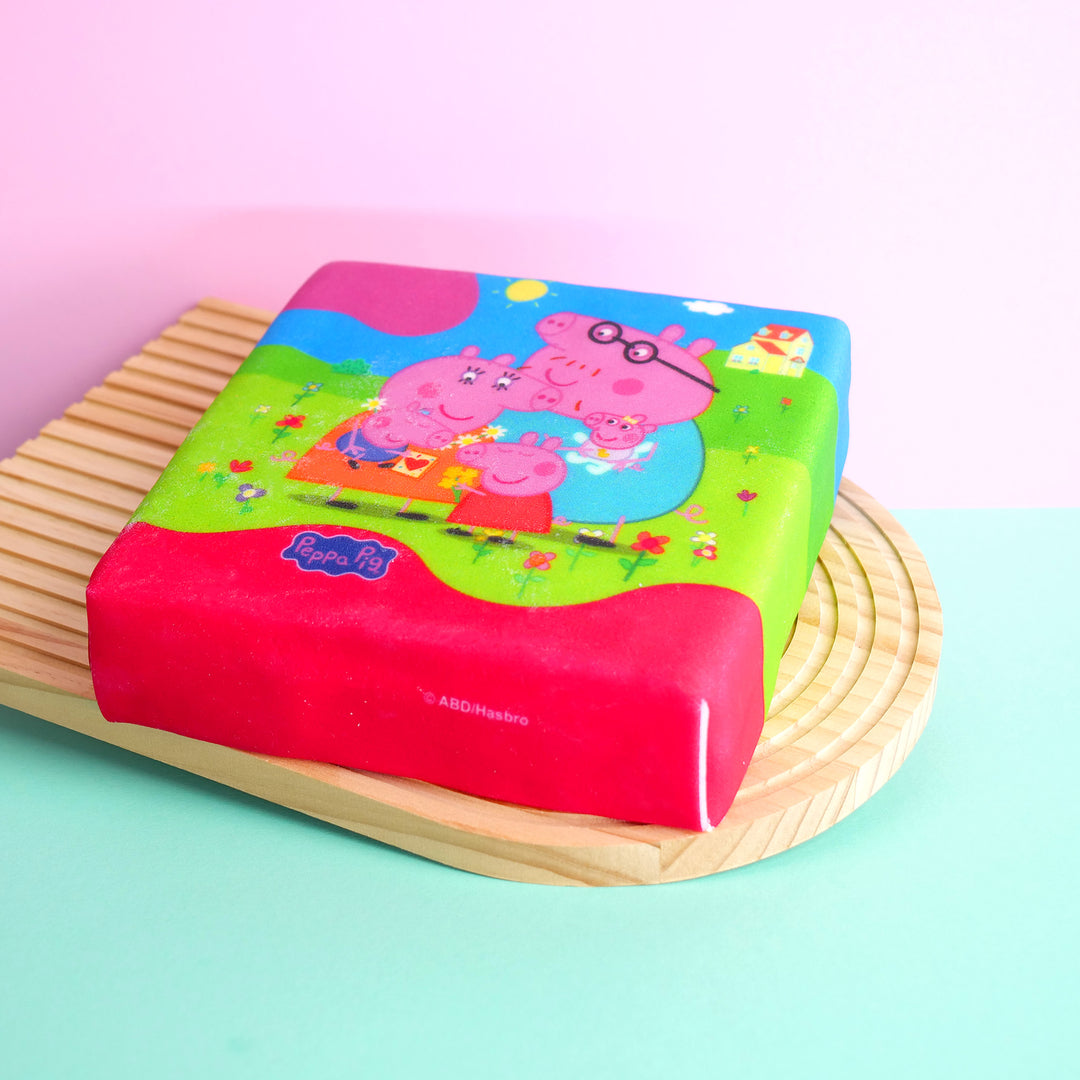 Peppa Gris "Vi älskar mamma"-tårta