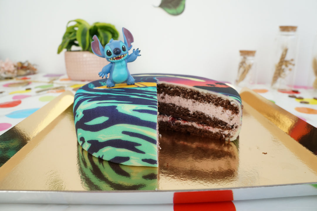 Stitch® på Surfer-tårta