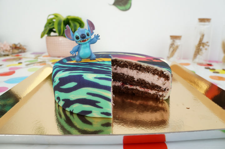 Stitch® på Surfer-tårta