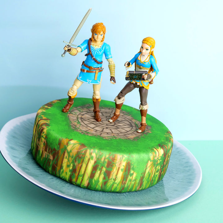 Zelda® &amp; Link® auf Waldruine-Torte