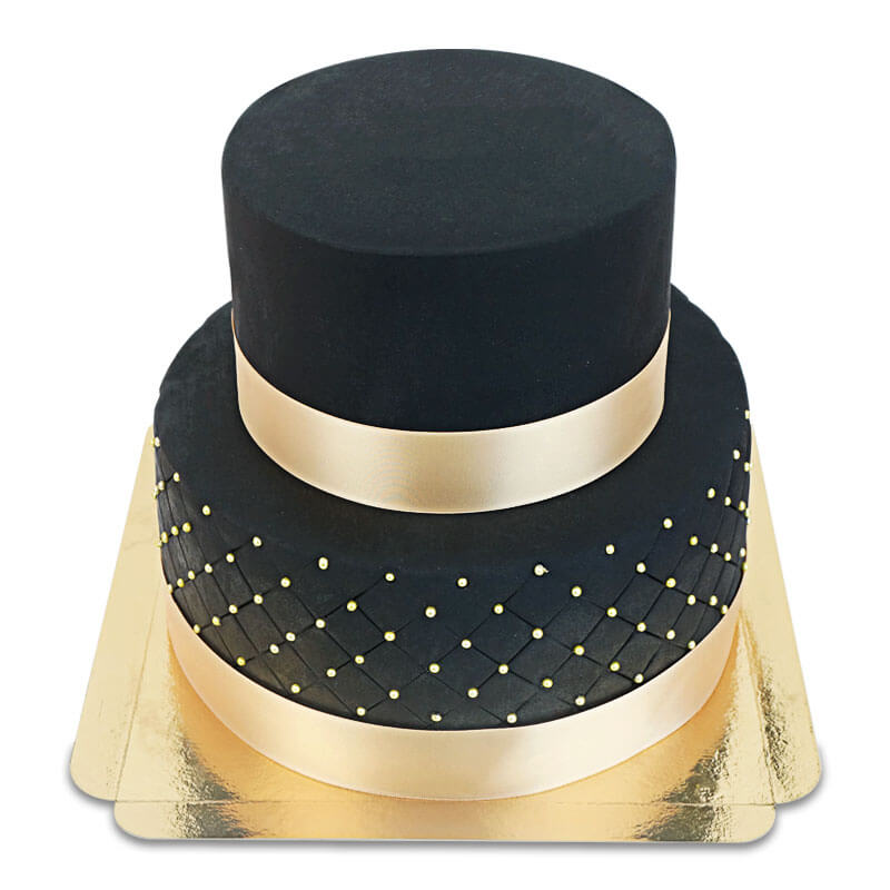 Svart bröllopstårta "Black Wedding"