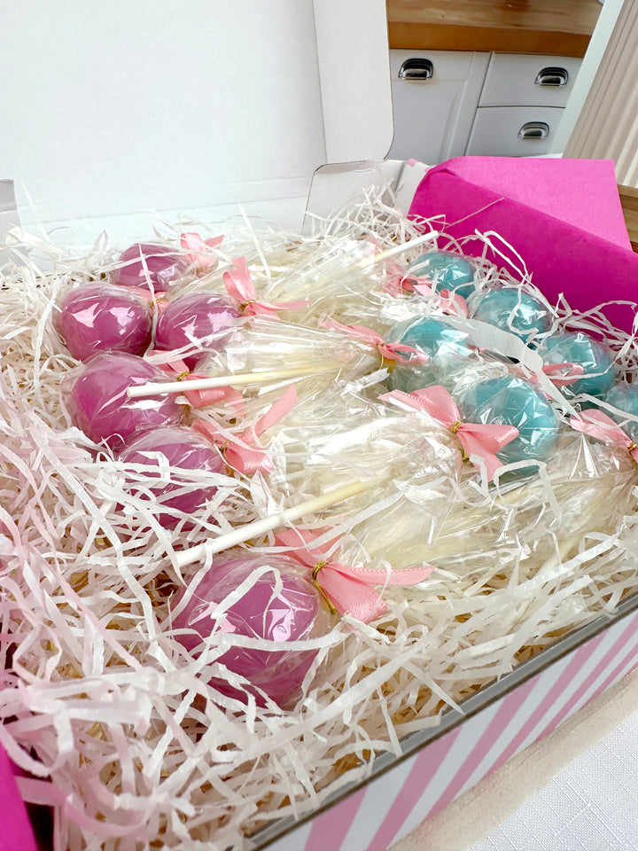 Cake-Pops med Logotyp, Vanilj- &amp; Chokladsmak (12 st)