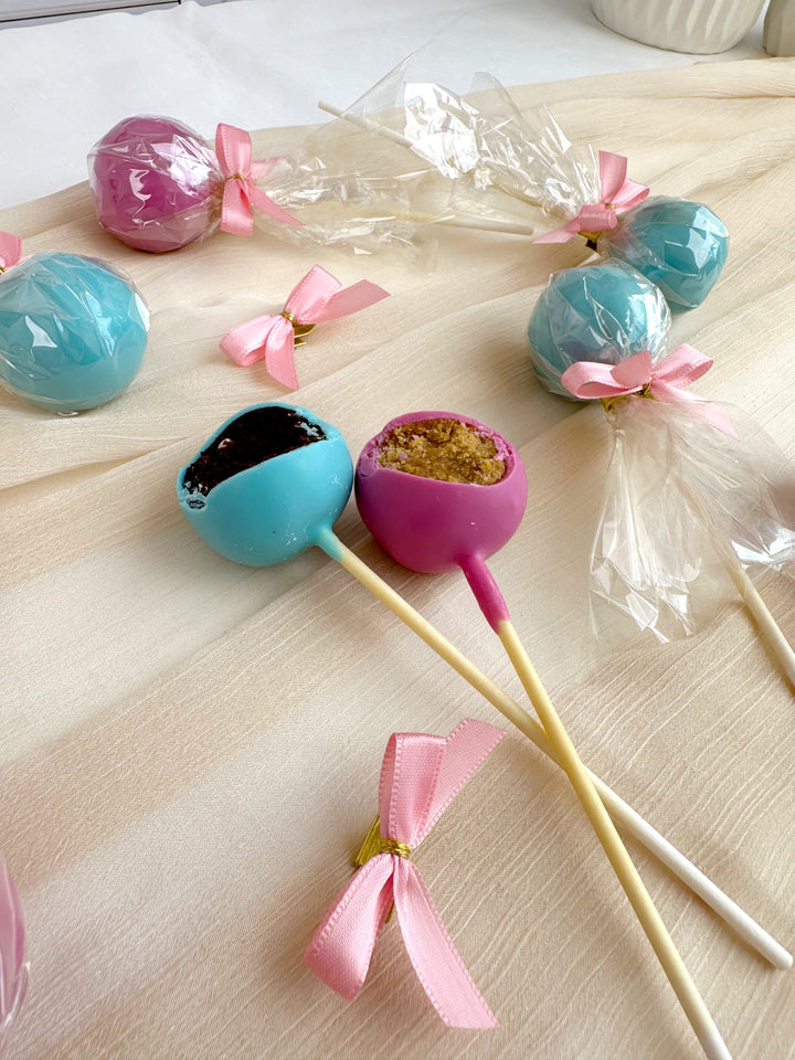Cake-Pops med Logotyp, Vanilj- &amp; Chokladsmak (12 st)
