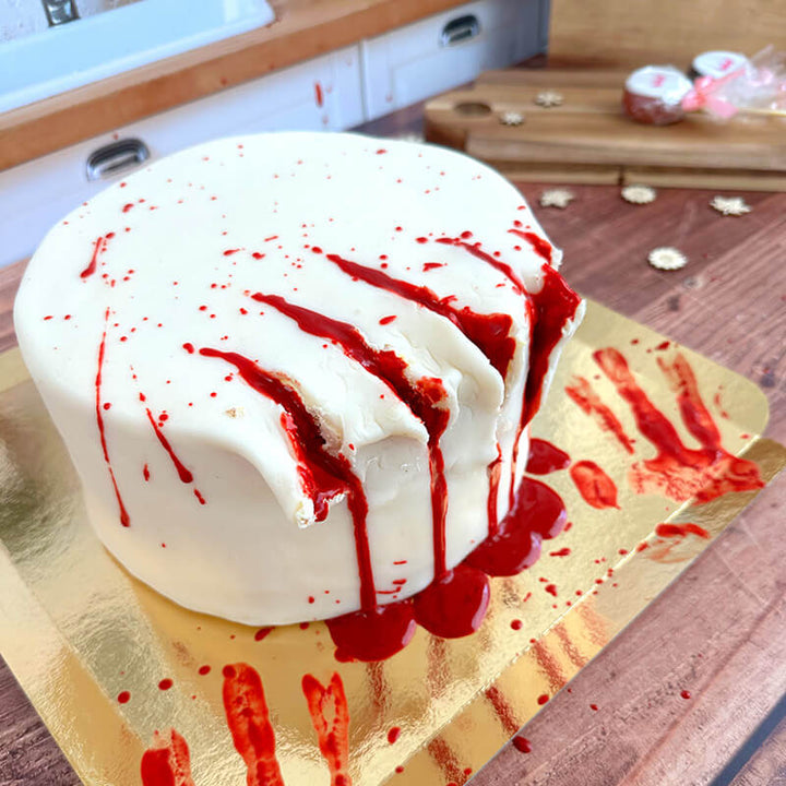 Blodig Halloweentårta