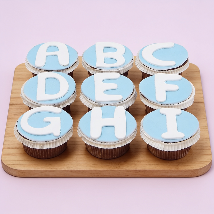 Bokstavscupcakes