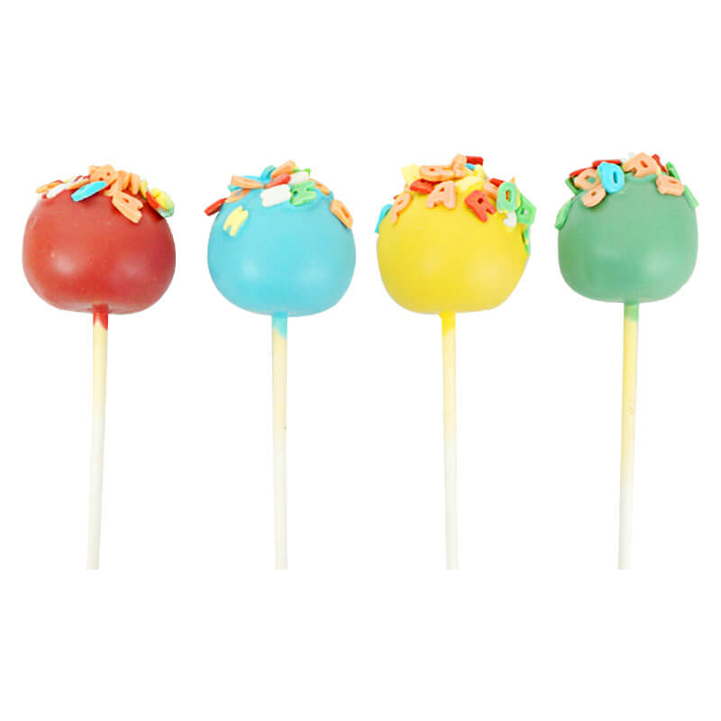 ABC Cake-Pops, olika färger (12 st) 