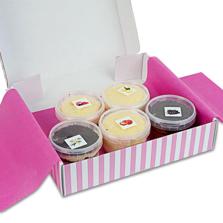 Tårtsmakprover "Färgglad mix" (5-pack)