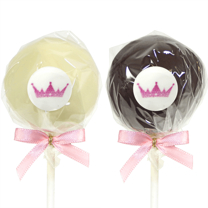 Cake-Pops med Logotyp, Mörk- &amp; Vit Choklad (12 st)