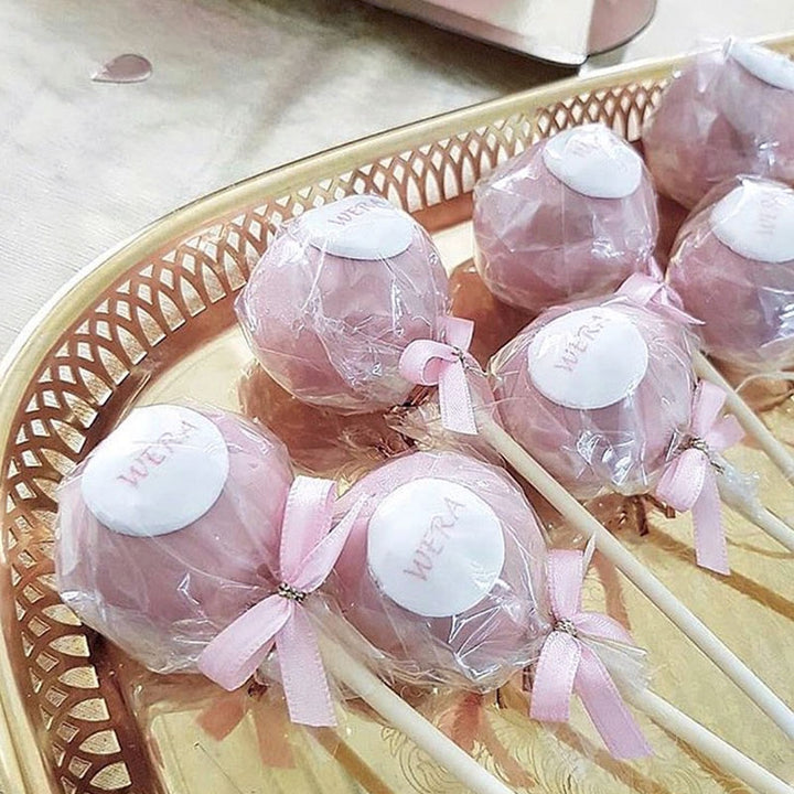 Cake-Pops med Logotyp, Vanilj- &amp; Chokladsmak (12 st)