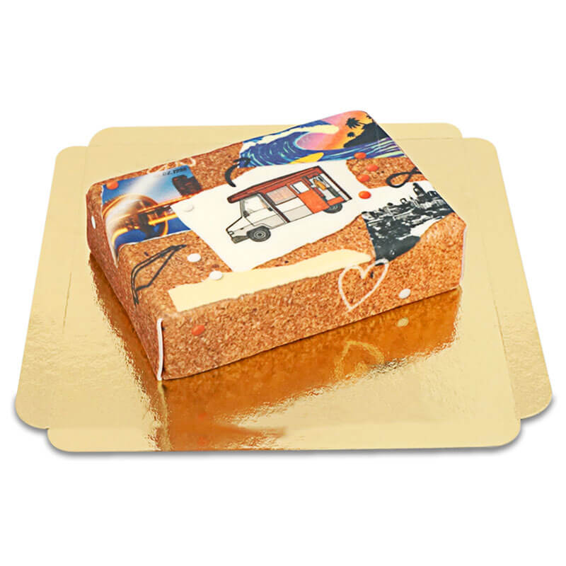 Campingtrip-Pinnwand Torte