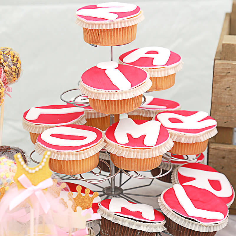 Bokstavscupcakes