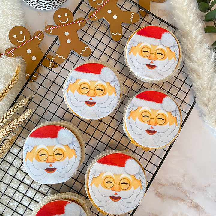 Jultomte-Cupcakes