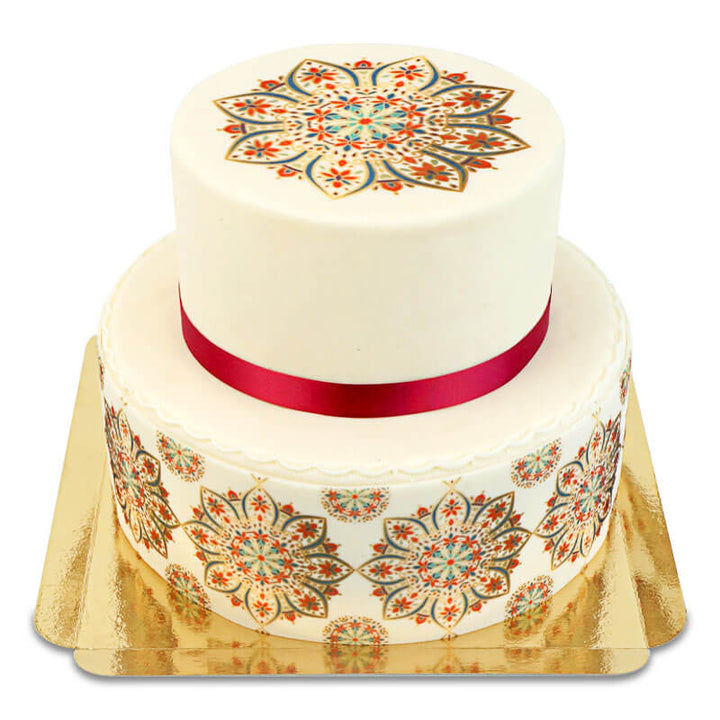 Deluxe Mandala Torte 2-stöckig