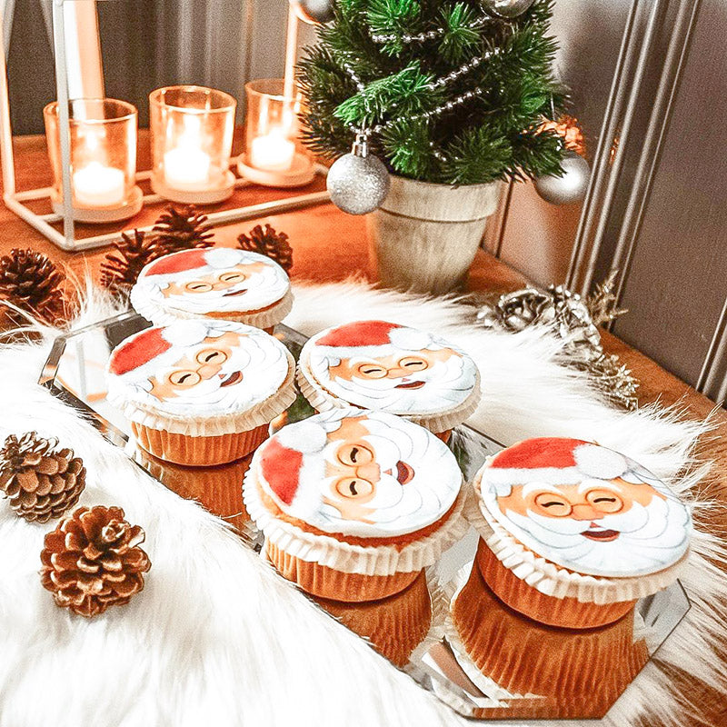 Jultomte-Cupcakes
