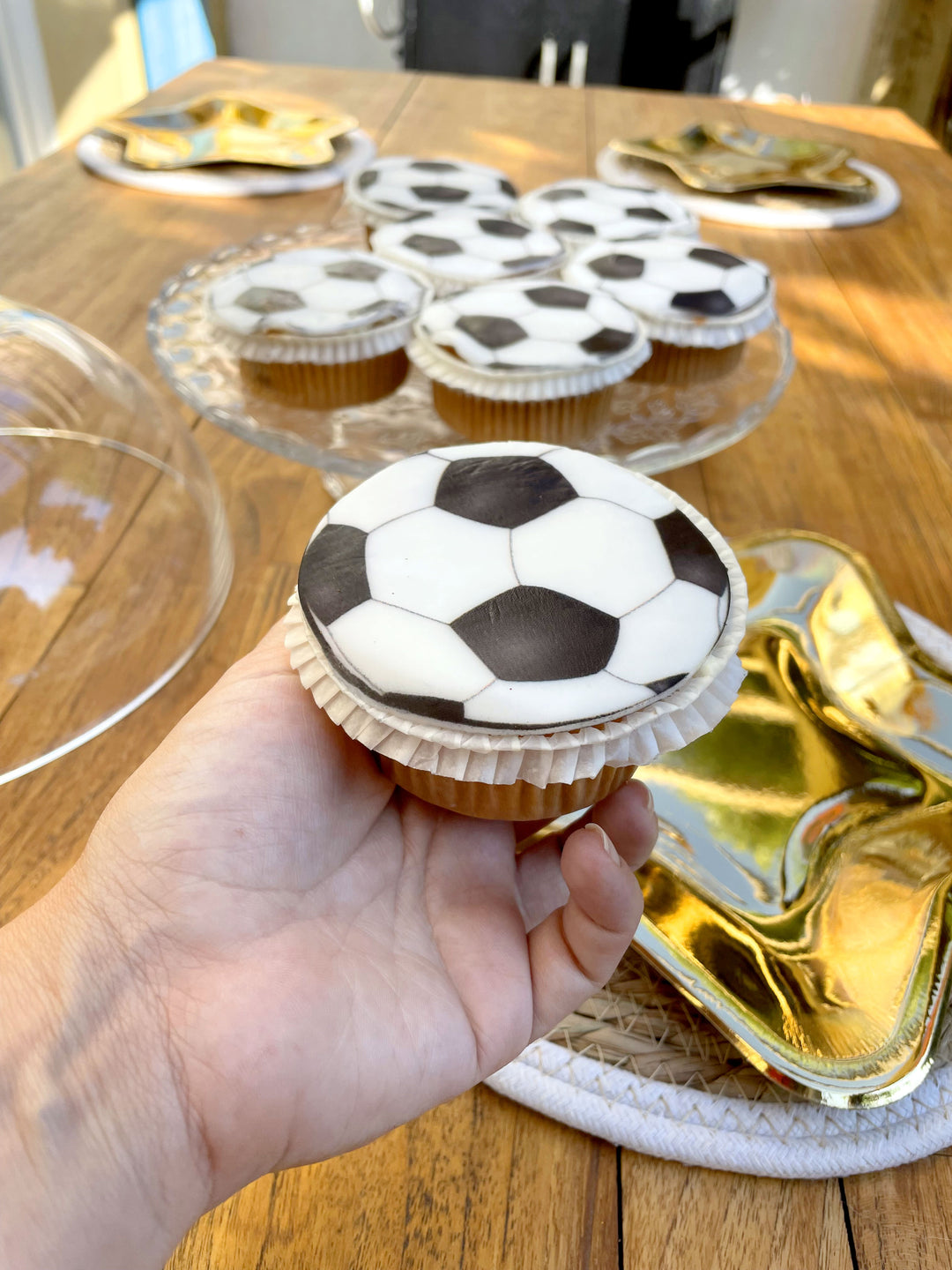 Fotbolls-Cupcakes