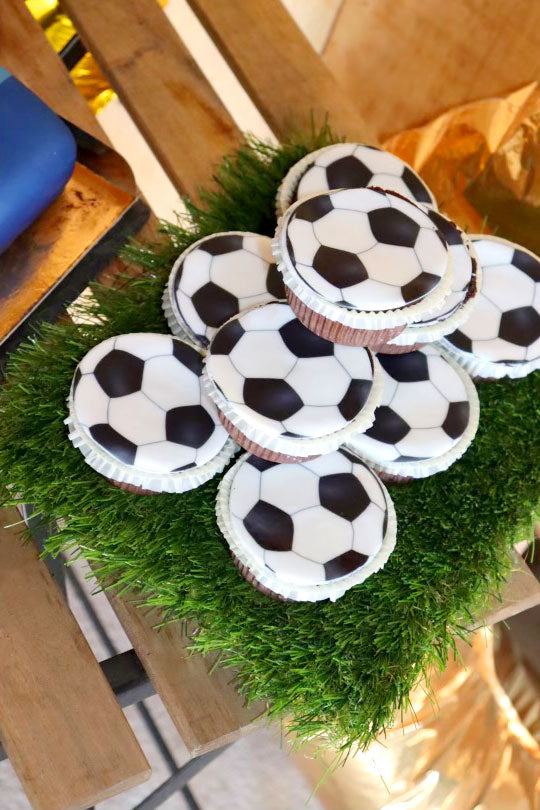 Fotbolls-Cupcakes