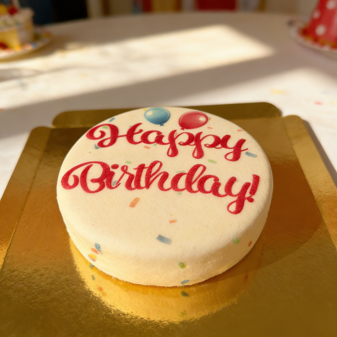 Happy Birthday tårta, rosa