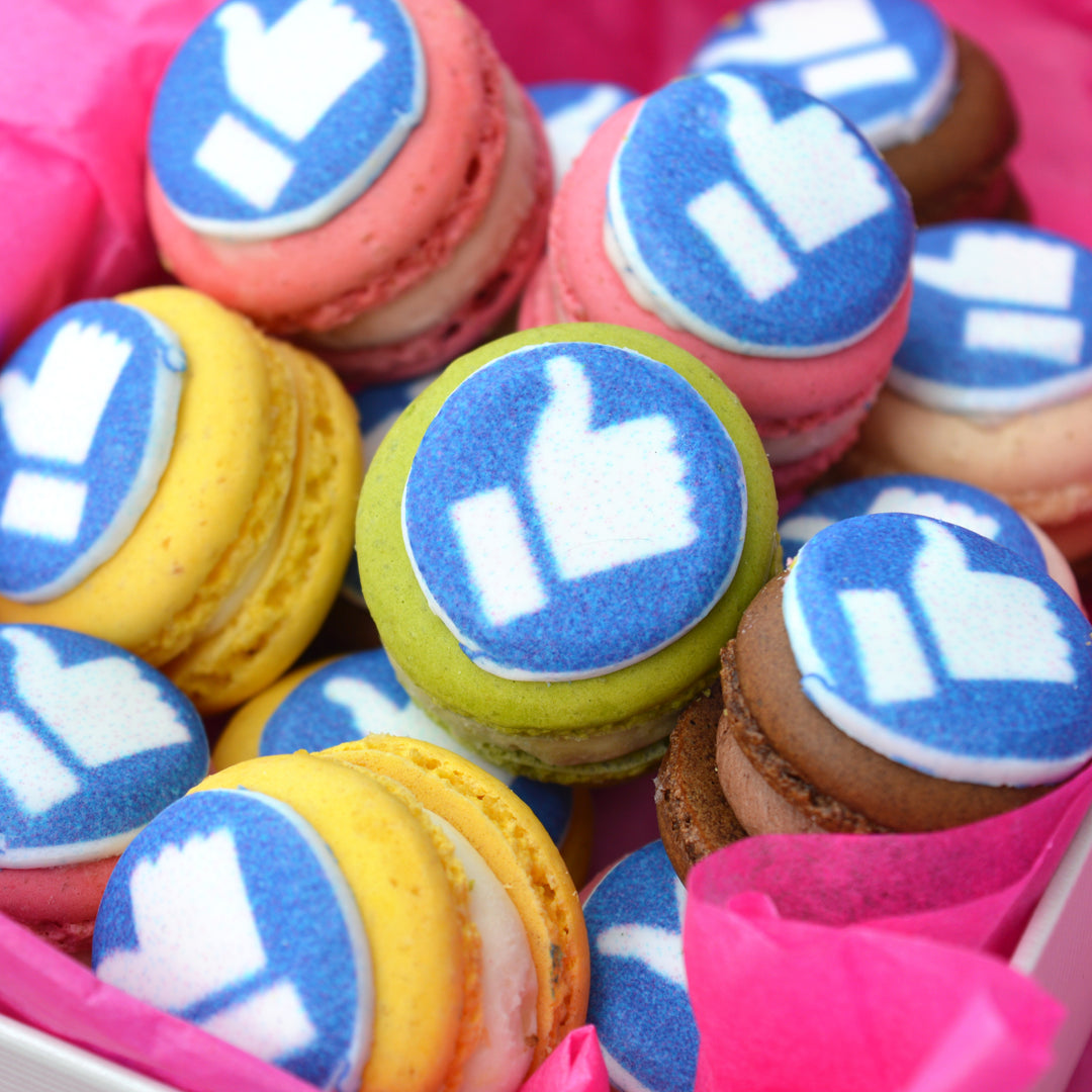 Macarons med Logotyp (16 st)