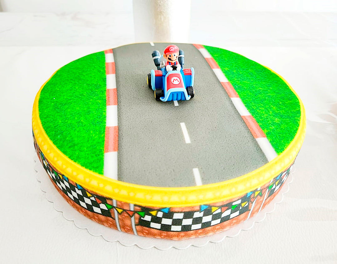 Mario Kart® på racerbanetårta
