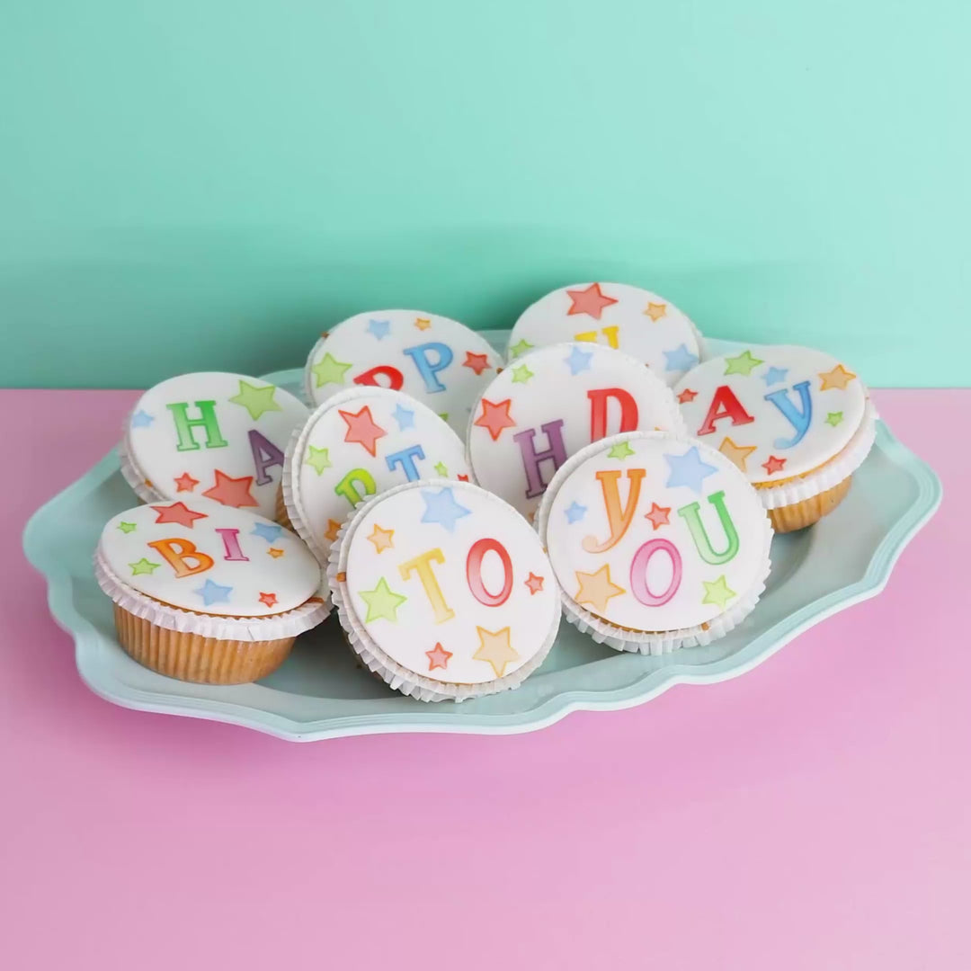 Födelsedag-Cupcakes, 9st