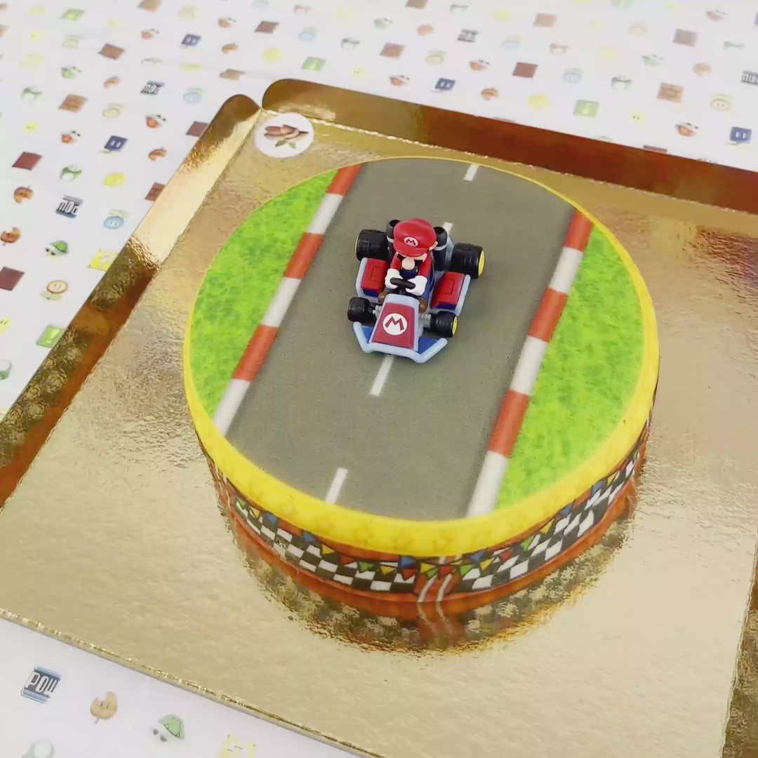 Mario Kart® på racerbanetårta
