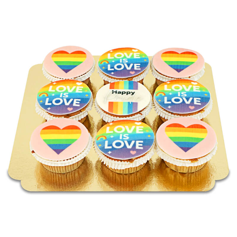 Happy Pride Cupcakes (9 Stück)