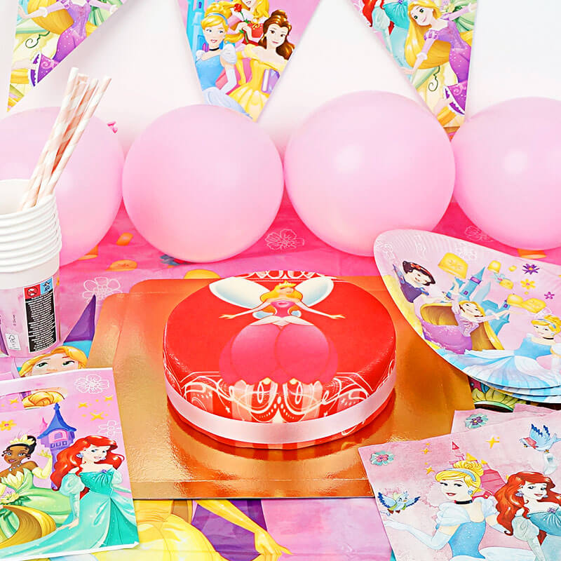 Partyset Prinsessa - Inkl. tårta