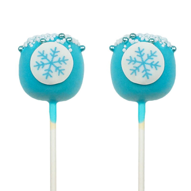 Snöflinge Cake-Pops (12 stycken)